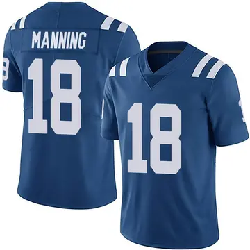 Nike Peyton Manning Youth Limited Indianapolis Colts Royal Team Color Vapor Untouchable Jersey
