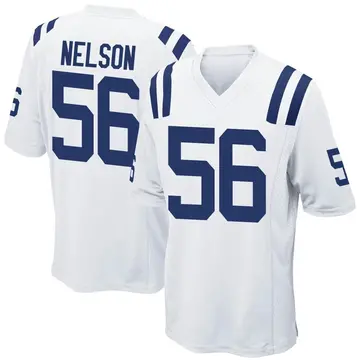 Nike Quenton Nelson Men's Game Indianapolis Colts White Jersey