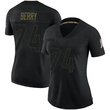 Nike Rashod Berry Women's Limited Indianapolis Colts Black 2020 Salute To Service Jersey