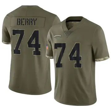 Nike Rashod Berry Youth Limited Indianapolis Colts Olive 2022 Salute To Service Jersey