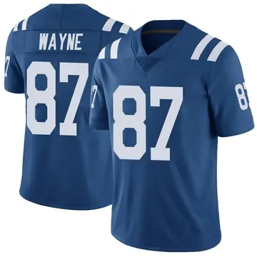 Nike Reggie Wayne Men's Limited Indianapolis Colts Royal Color Rush Vapor Untouchable Jersey