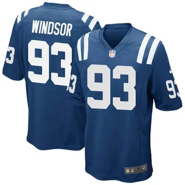 Nike Rob Windsor Men's Game Indianapolis Colts Royal Blue Team Color Jersey