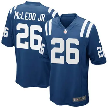 Nike Rodney McLeod Jr. Men's Game Indianapolis Colts Royal Blue Team Color Jersey