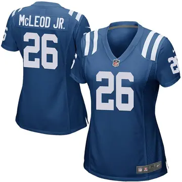 Nike Rodney McLeod Jr. Women's Game Indianapolis Colts Royal Blue Team Color Jersey