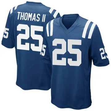 Nike Rodney Thomas II Men's Game Indianapolis Colts Royal Blue Team Color Jersey