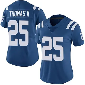 Nike Rodney Thomas II Women's Limited Indianapolis Colts Royal Team Color Vapor Untouchable Jersey