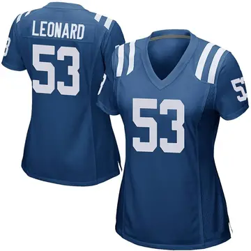 Nike Shaquille Leonard Women's Game Indianapolis Colts Royal Blue Team Color Jersey