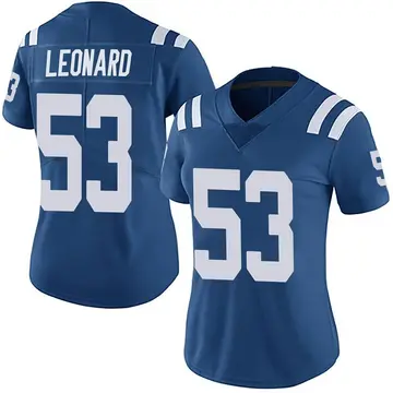 Nike Shaquille Leonard Women's Limited Indianapolis Colts Royal Team Color Vapor Untouchable Jersey
