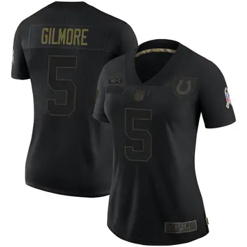 Nike Stephon Gilmore Women's Limited Indianapolis Colts Black 2020 Salute To Service Jersey