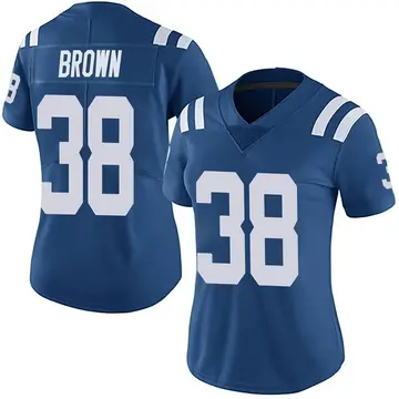 Nike Tony Brown Women's Limited Indianapolis Colts Royal Team Color Vapor Untouchable Jersey
