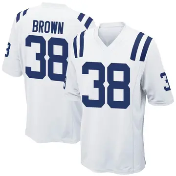 Nike Tony Brown Youth Game Indianapolis Colts White Jersey
