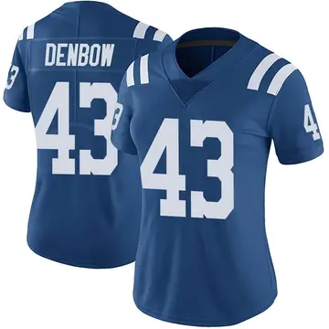 Nike Trevor Denbow Women's Limited Indianapolis Colts Royal Color Rush Vapor Untouchable Jersey