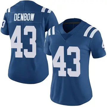 Nike Trevor Denbow Women's Limited Indianapolis Colts Royal Team Color Vapor Untouchable Jersey