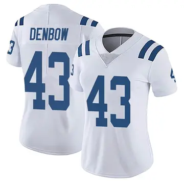 Nike Trevor Denbow Women's Limited Indianapolis Colts White Vapor Untouchable Jersey