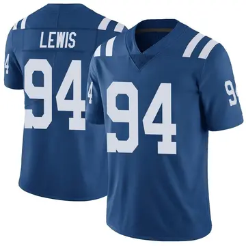 Nike Tyquan Lewis Men's Limited Indianapolis Colts Royal Color Rush Vapor Untouchable Jersey