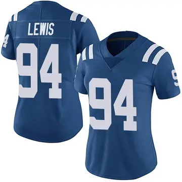 Nike Tyquan Lewis Women's Limited Indianapolis Colts Royal Team Color Vapor Untouchable Jersey