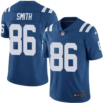 Nike Vyncint Smith Men's Limited Indianapolis Colts Royal Team Color Vapor Untouchable Jersey