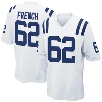 Nike Wesley French Men's Game Indianapolis Colts White Jersey