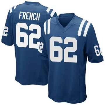Nike Wesley French Youth Game Indianapolis Colts Royal Blue Team Color Jersey