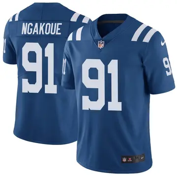 Nike Yannick Ngakoue Men's Limited Indianapolis Colts Royal Color Rush Vapor Untouchable Jersey
