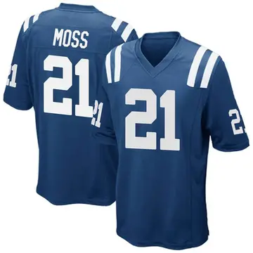 Nike Zack Moss Men's Game Indianapolis Colts Royal Blue Team Color Jersey