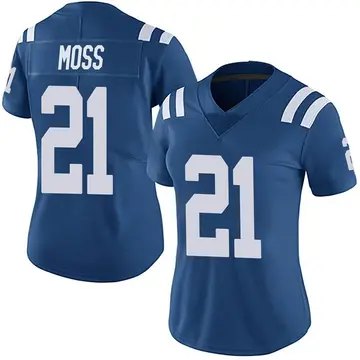 Nike Zack Moss Women's Limited Indianapolis Colts Royal Team Color Vapor Untouchable Jersey
