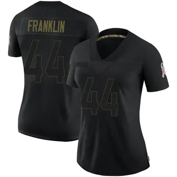Nike Zaire Franklin Women's Limited Indianapolis Colts Black 2020 Salute To Service Jersey
