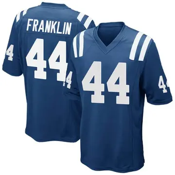 Nike Zaire Franklin Youth Game Indianapolis Colts Royal Blue Team Color Jersey