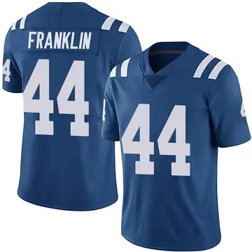 Nike Zaire Franklin Youth Limited Indianapolis Colts Royal Team Color Vapor Untouchable Jersey